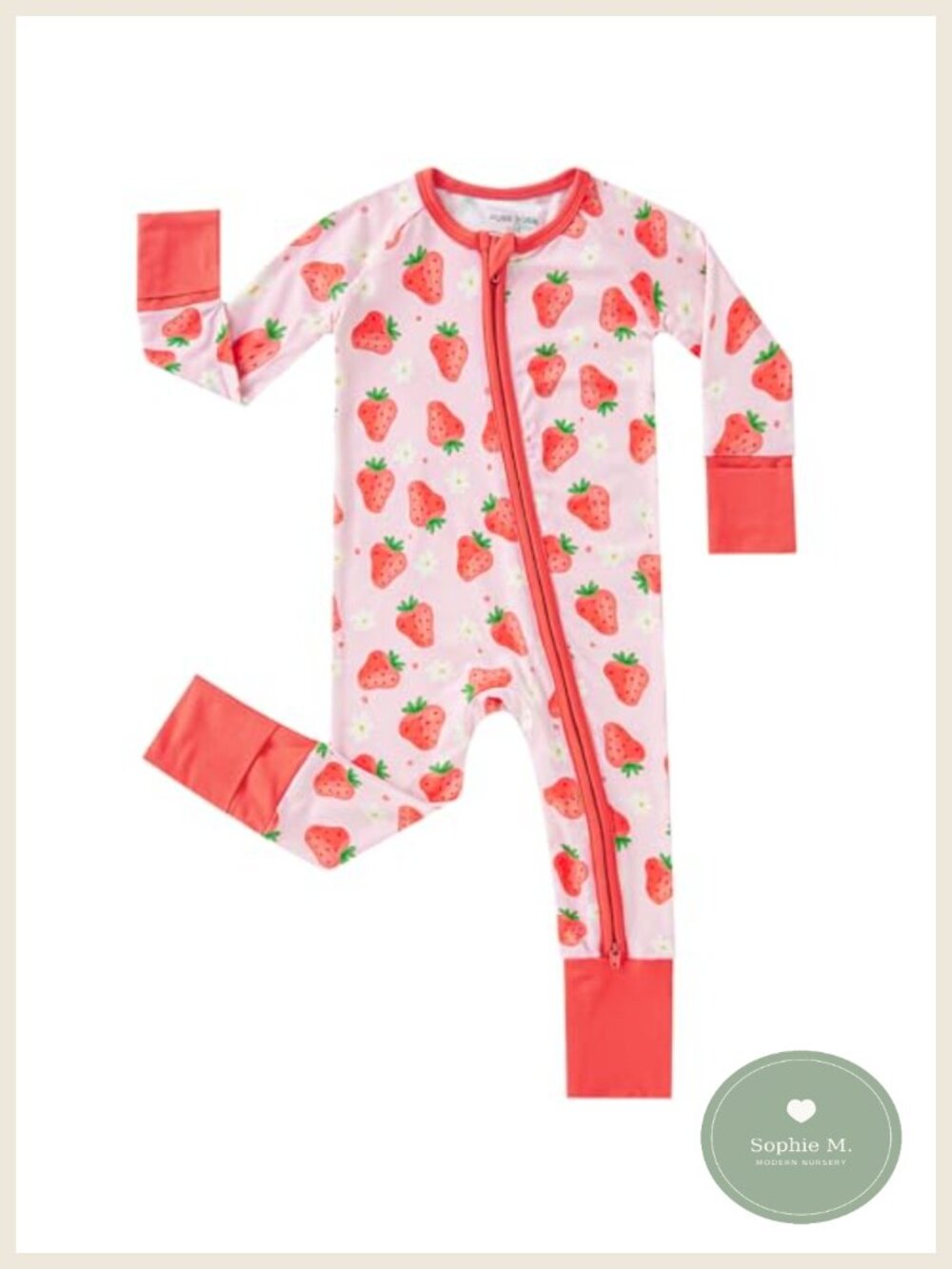 Baby Sleeper Viscose from Bamboo Zipper Footies 0-24 Months